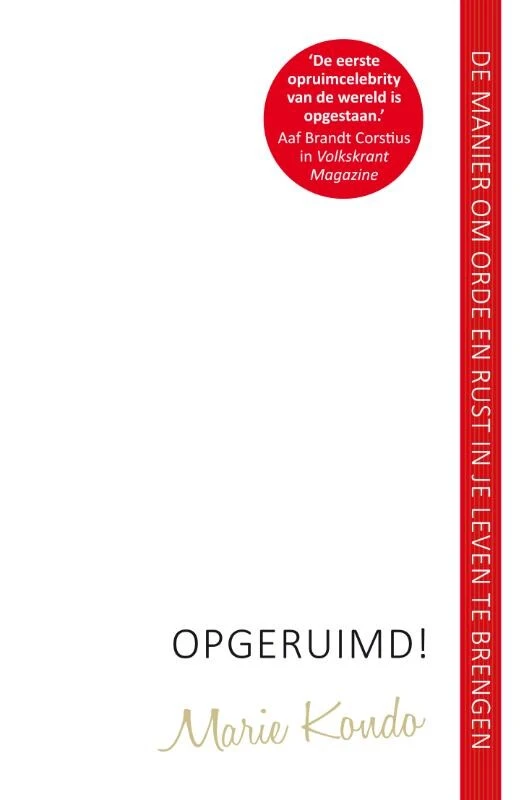 Opgeruimd! – Marie Kondo – boek cover