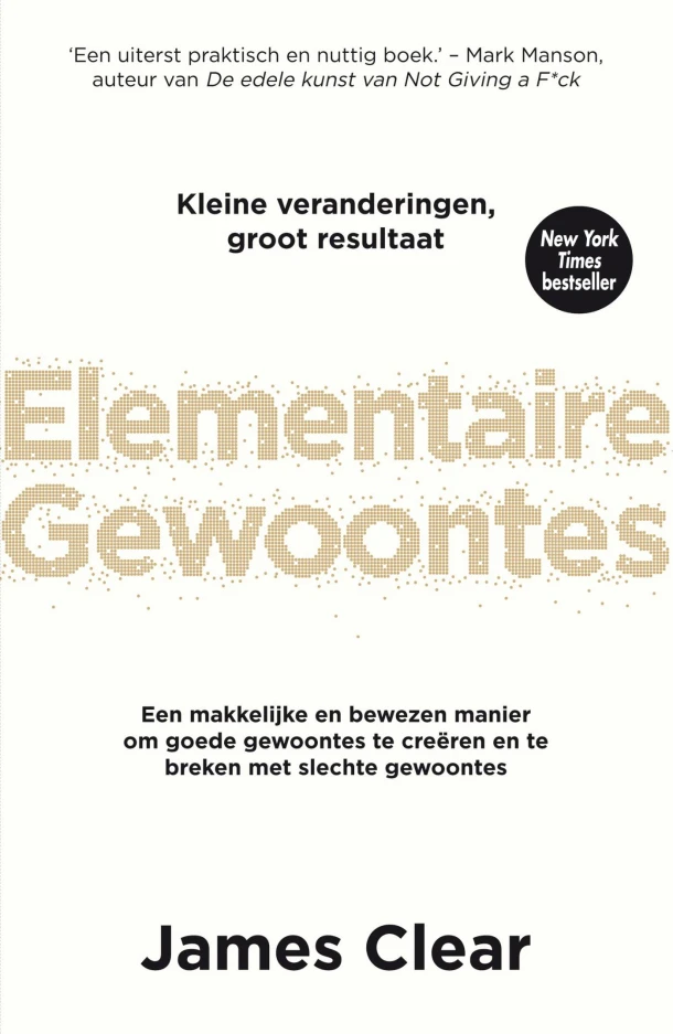 Elementaire gewoontes – James Clear – boek cover