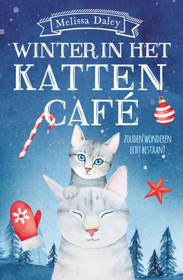 Winter in het kattencafé – Melissa Daley – boek cover