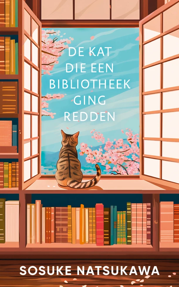De kat die een bibliotheek ging redden – Sosuke Natsukawa – boek cover