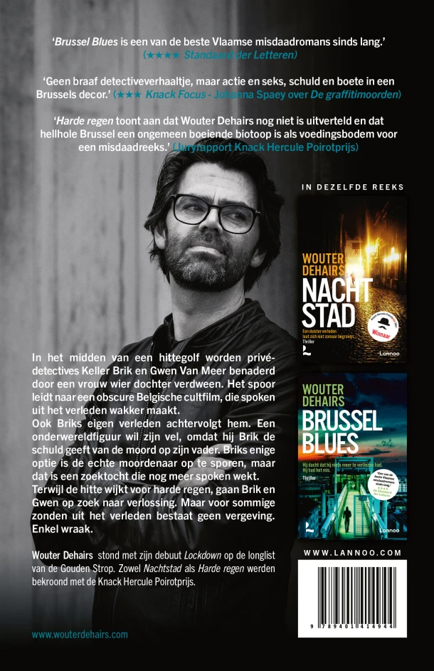Harde regen – Wouter Dehairs – boek cover