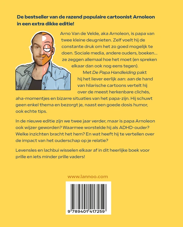 De Papa Handleiding - extra dikke editie – Arno Van de Velde – boek cover