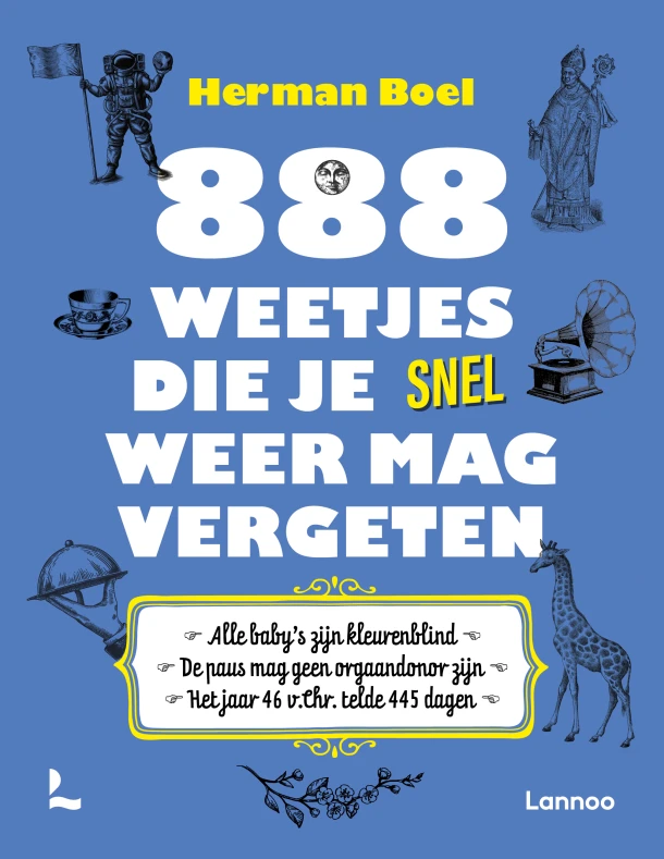 888 weetjes die je snel weer mag vergeten – Herman Boel – boek cover