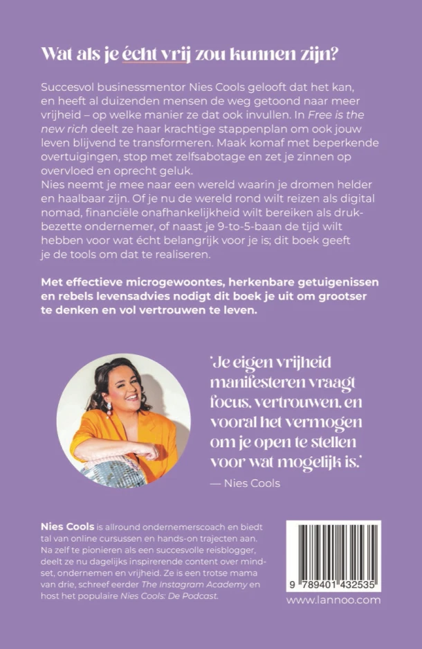 Free is the new rich – Nies Cools – boek cover