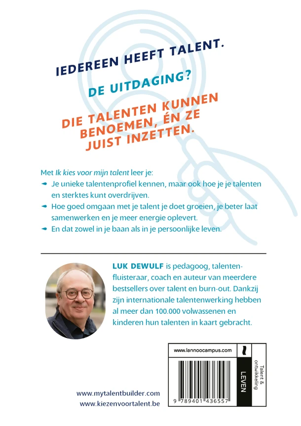 Ik kies voor mijn talent – Luk Dewulf – boek cover