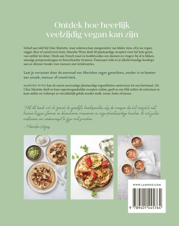 Het vegan kookboek – Marieke Wyns – boek cover