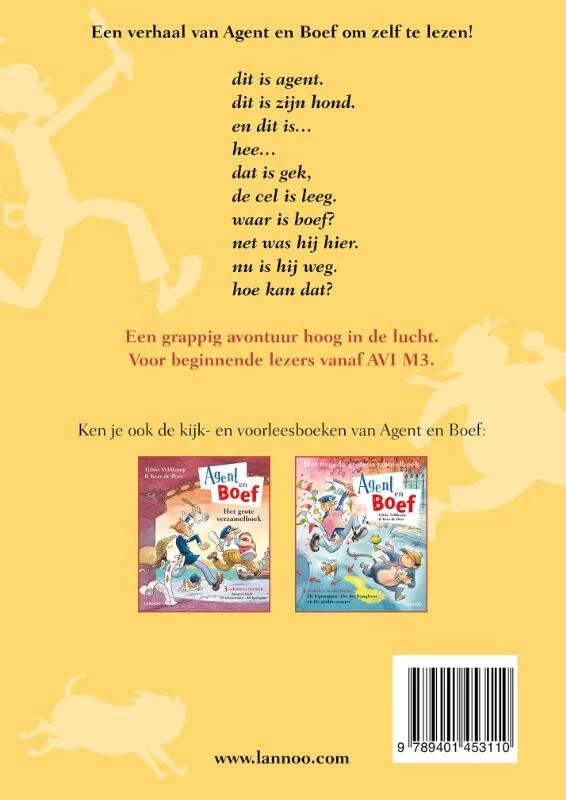 Agent en Boef - lol in de lucht – Tjibbe Veldkamp – boek cover