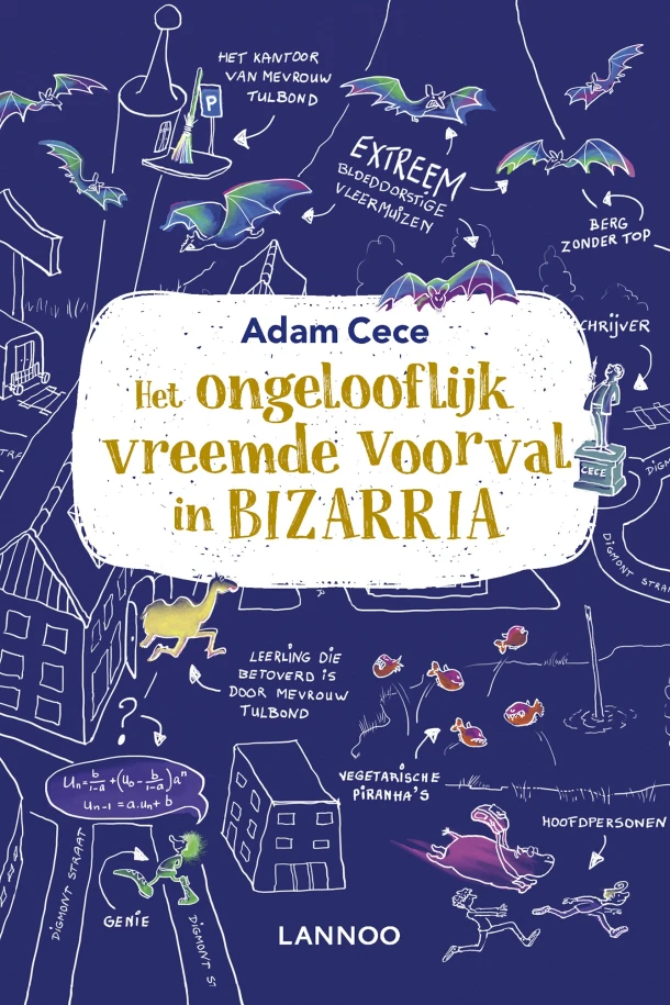 Het ongelooflijk vreemde voorval in Bizarria – Adam Cece – boek cover