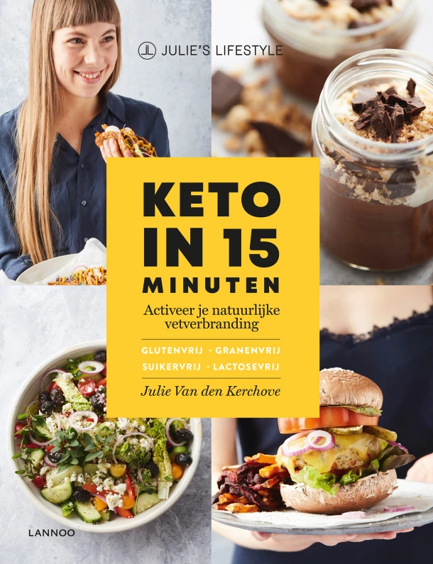 Keto in 15 minuten – Julie Van den Kerchove – boek cover
