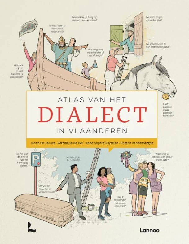 Atlas van het dialect in Vlaanderen – Johan De Caluwe – boek cover