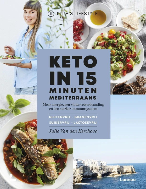 Keto in 15 minuten - Mediterraan – Julie Van den Kerchove – boek cover