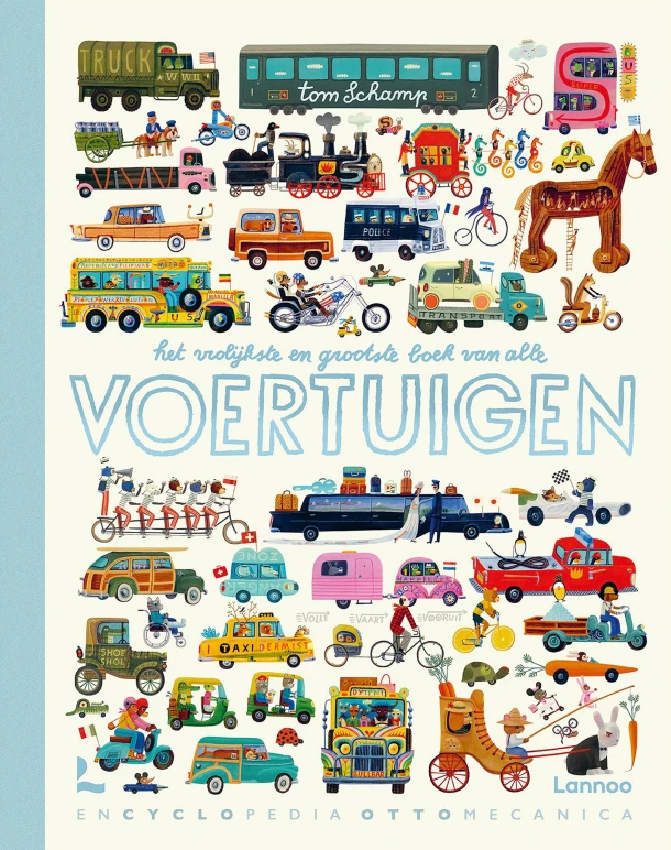 Het vrolijkste en grootste boek van alle voertuigen – Tom Schamp – boek cover