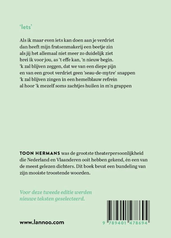 In de stilte zal ik je opnieuw ontmoeten – Toon Hermans – boek cover