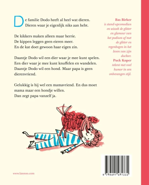 Daantje Dodo wil een hond – Bas Birker – boek cover