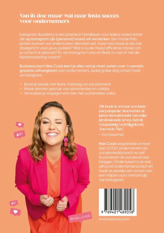 Instagram Academy – Nies Cools – boek cover