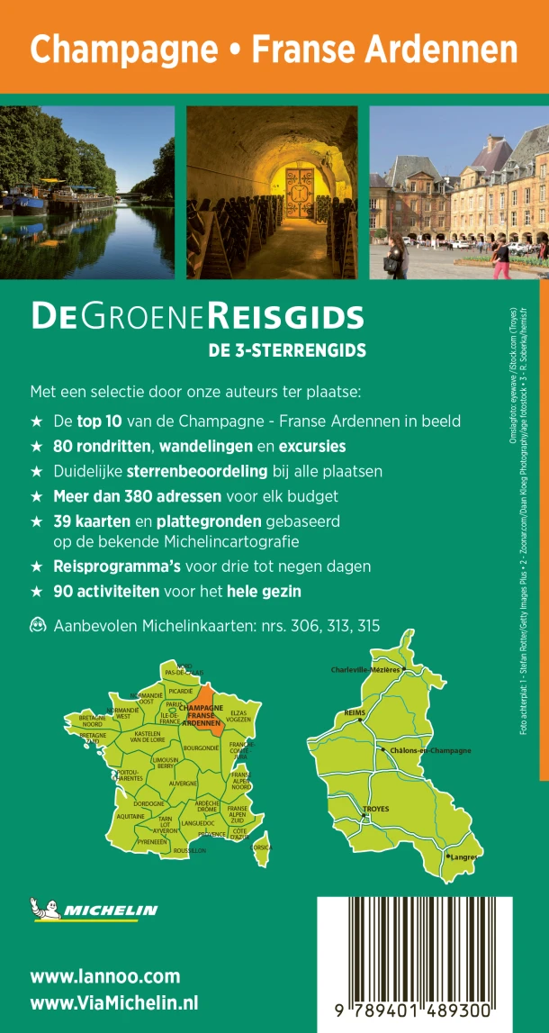De Groene Reisgids - Champagne/Franse Ardennen – Michelin – boek cover