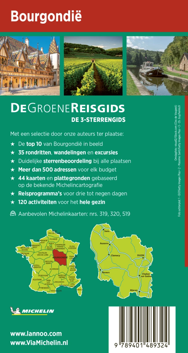 De Groene Reisgids - Bourgondië – Michelin – boek cover