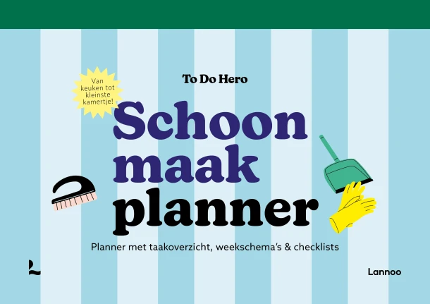 Schoonmaakplanner – To do hero – boek cover