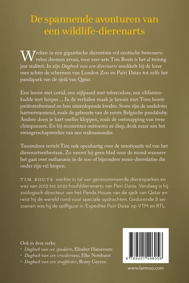 Dagboek van een dierenarts – Tim Bouts – boek cover