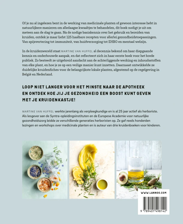De kruidenapotheek – Martine Van Huffel – boek cover