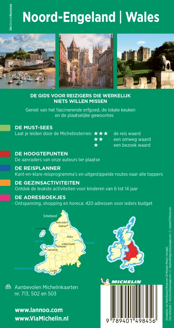 Noord-Engeland/Wales – Michelin Editions – boek cover