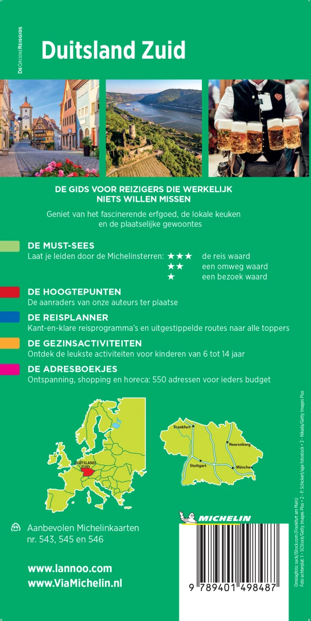 Michelin Reisgids Duitsland Zuid – Michelin – boek cover