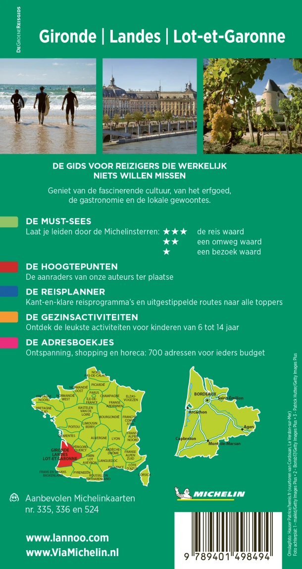 Gironde - Landes - Lot-et Garonne – Michelin Editions – boek cover