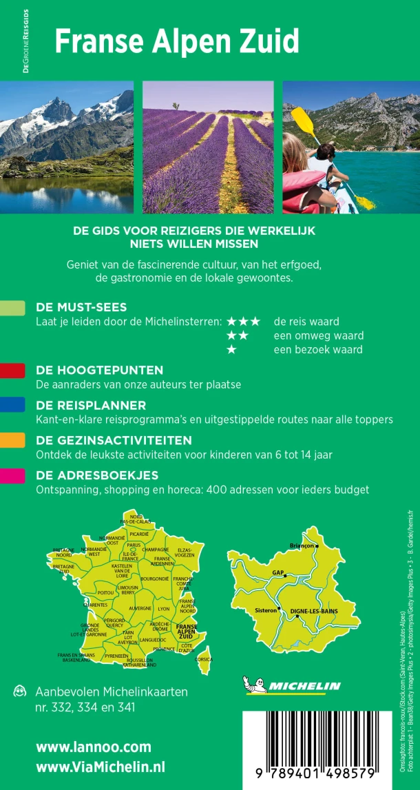 Franse Alpen Zuid – Michelin Editions – boek cover