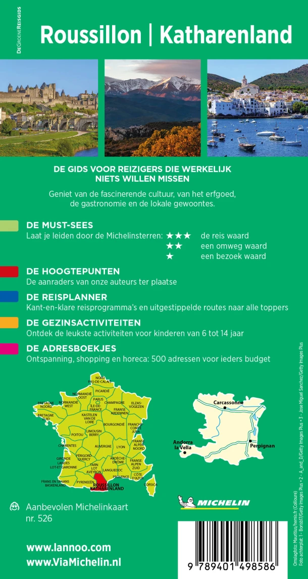 Michelin Reisgids Roussillon- Katharenland – Michelin – boek cover