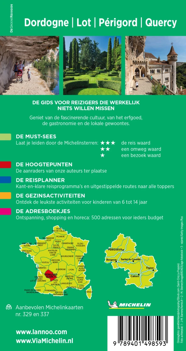 Dordogne/ Lot/ Périgord/ Quercy – Michelin Editions – boek cover