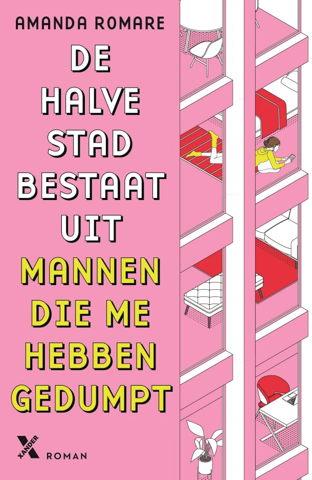 De halve stad bestaat uit mannen die me hebben gedumpt – Amanda Romare – boek cover