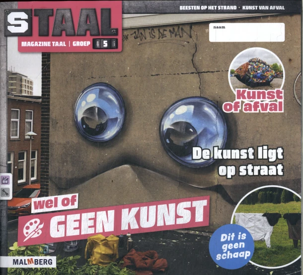 groep 5 thema 7 Taal magazine Geen kunst – boek cover