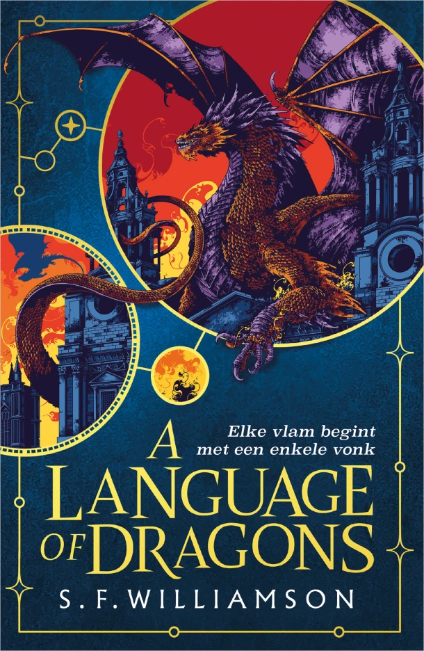 A Language of Dragons - backcard à 6 ex. – S.F. Williamson – boek cover