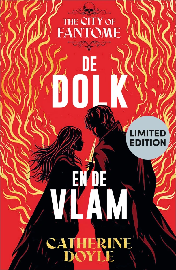 De dolk en de vlam - backcard à 6 ex. – Catherine Doyle – boek cover