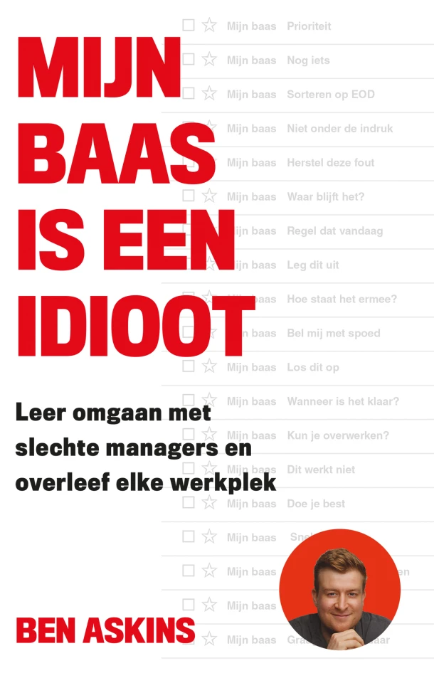Mijn baas is een idioot – Ben Askins – boek cover