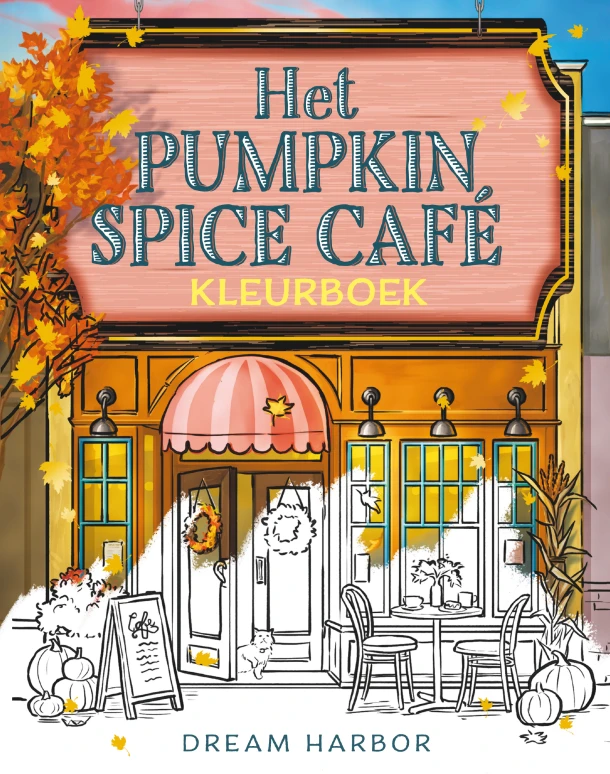 Het Pumpkin Spice Café-kleurboek – Laurie Gilmore – boek cover