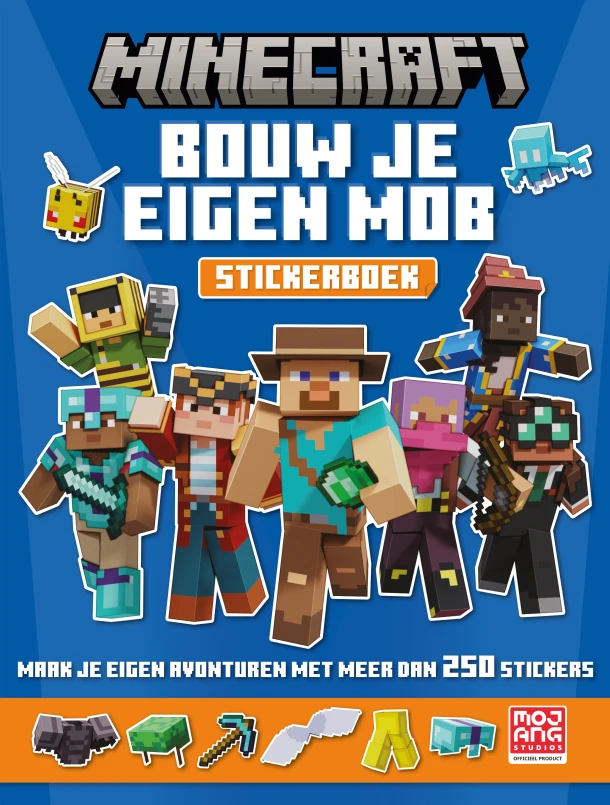 Minecraft: Bouw je eigen mob-stickerboek – Mojang AB – boek cover