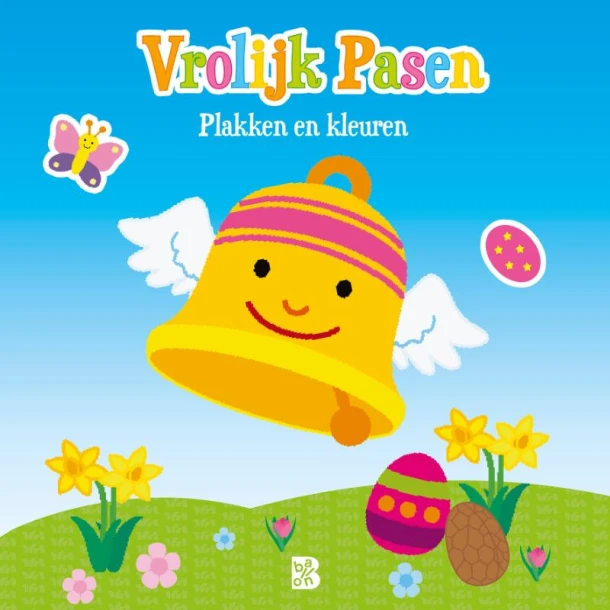 Vrolijk Pasen - kleuren en plakken – boek cover