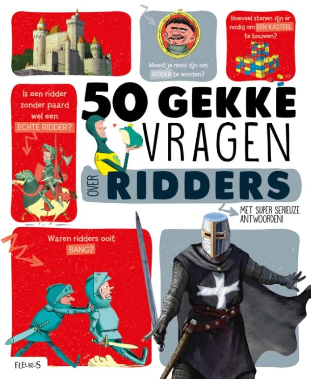 50 gekke vragen over ridders – Jean-Michel Billioud – boek cover