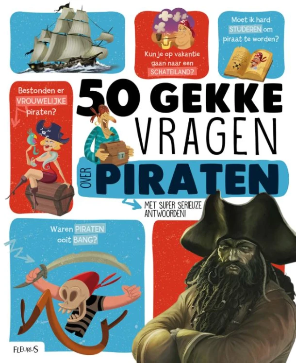 50 gekke vragen over piraten – Jean-Michel Billioud – boek cover