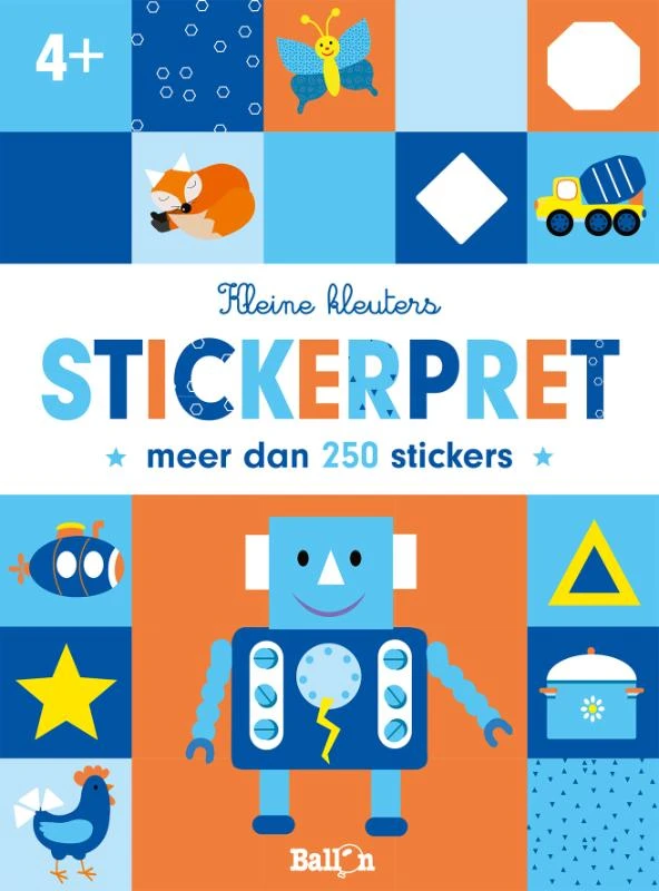 Stickerpret 4+ – boek cover