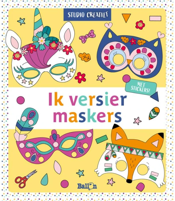Ik versier maskers – boek cover