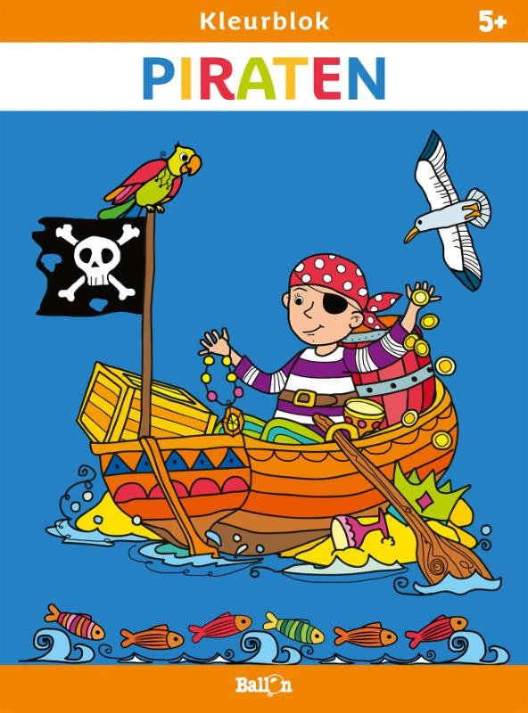 Kleurblok Piraten – boek cover