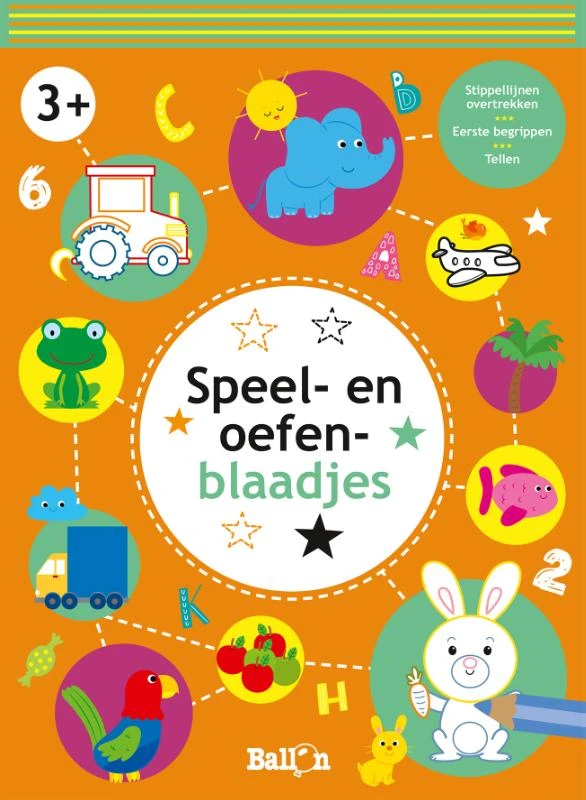 Speel- en oefenblaadjes 3+ (oranje) – boek cover
