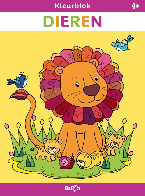 Kleurblok Dieren – boek cover