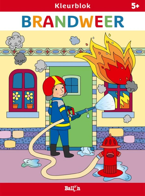 Kleurblok Brandweer – boek cover