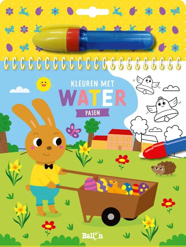 Kleuren met water - Pasen – boek cover