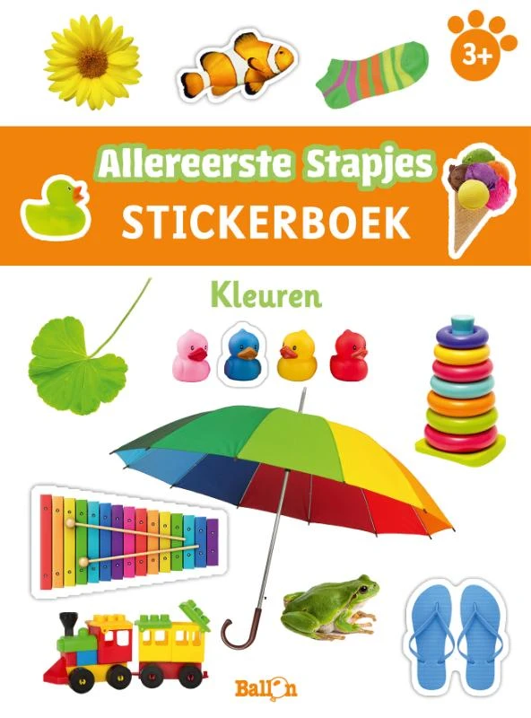 Stickerboek kleuren 3+ – boek cover