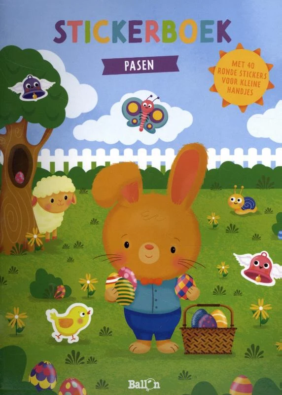 Stickerboek Pasen – boek cover