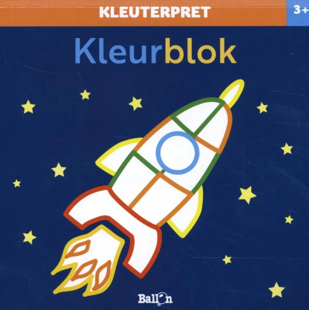 Kleurblok raket 3+ – boek cover